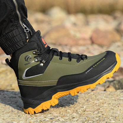 Men's Steel Toe Shoes Waterproof Soft Durable Work Boots Indestructible Comfortable Work Boots Anti-Slip Work Shoes Women's Work Shoes