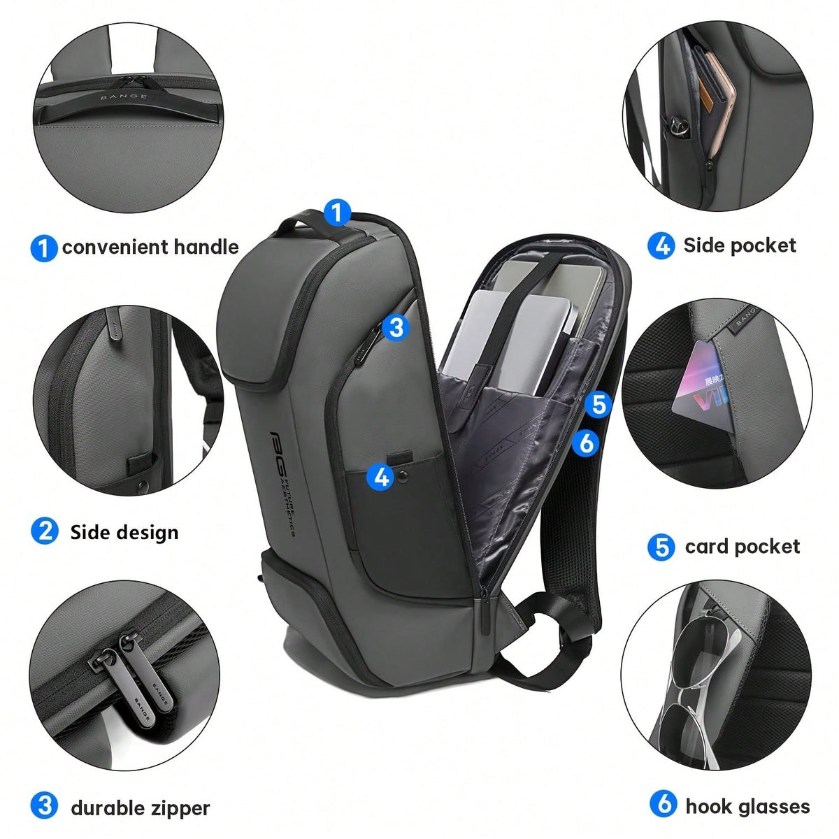 Men' S Work Backpack, Stylish Travel Shoulder Bag, 3Dmolded High-Tech Backpack, Business Laptop Bagcompatible With Up To A 17.3-Inch Laptop, Premiumquality, Perfect Christmas Or Birthday Gift