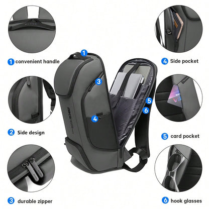 Men' S Work Backpack, Stylish Travel Shoulder Bag, 3Dmolded High-Tech Backpack, Business Laptop Bagcompatible With Up To A 17.3-Inch Laptop, Premiumquality, Perfect Christmas Or Birthday Gift