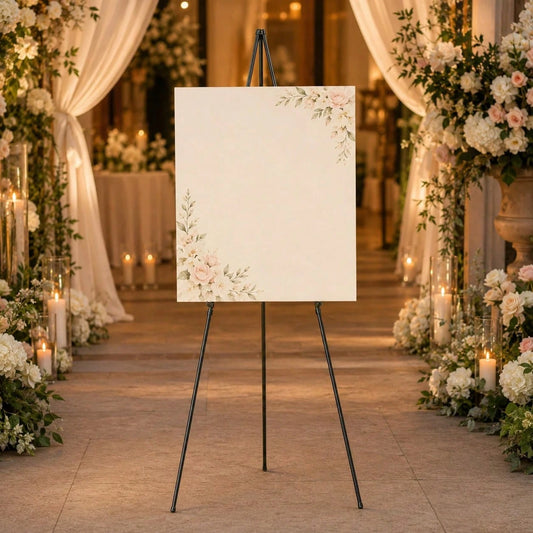 Metal Tripod Easel Stand, Foldable Adjustable Height Display Stand, Portable Floor Easel For Canvas Painting, Poster, Photo Frame, Sign Holder, Ideal For Home Art Creation & Daily Display