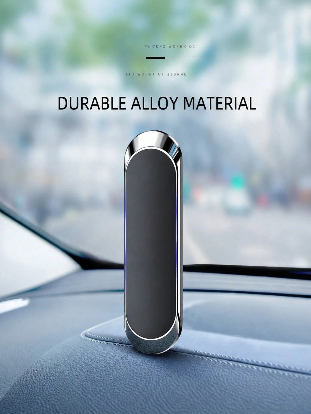 Mini Alloy Magnetic Car Phone Holder, Ultra Strong Magnet Stick-On Mount, Slim Paste Universal Mobile Stand, One-Hand Operation Anti-Fall Bracket For Dashboard Desktop GPS Navigation