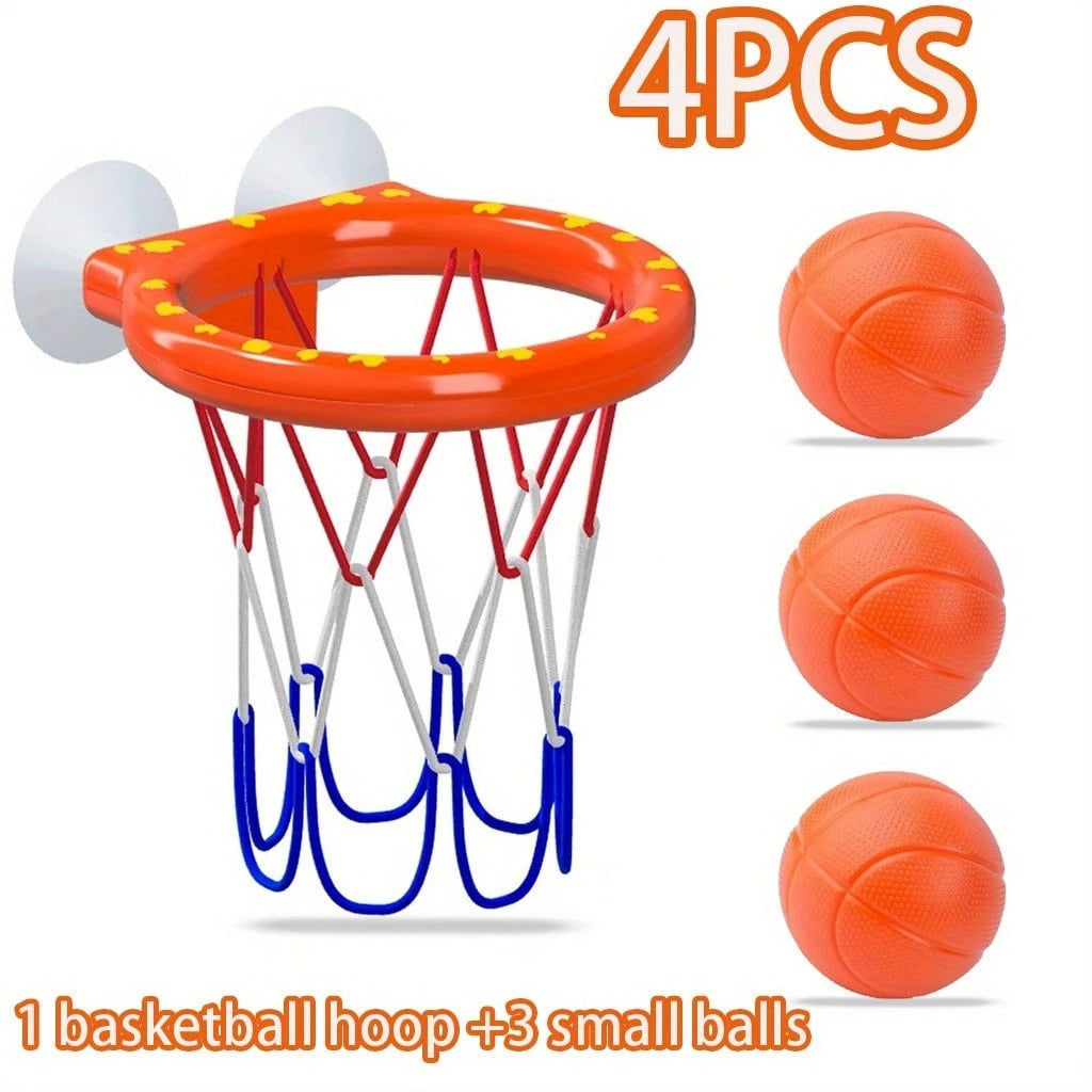 Mini Basketball Hoop For Kids Bath Tub, Fun Children's Bathing Toy, Holiday Gift For Little Kids