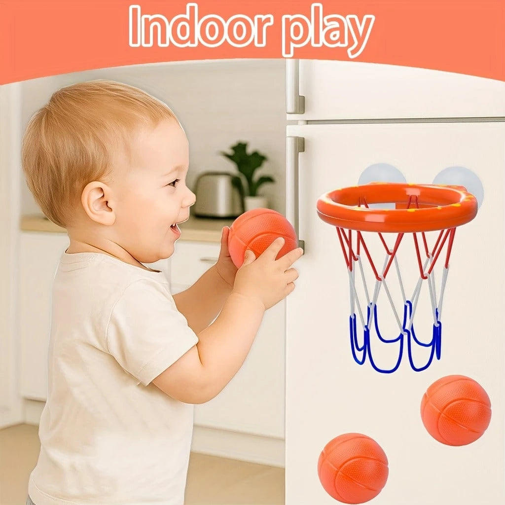Mini Basketball Hoop For Kids Bath Tub, Fun Children's Bathing Toy, Holiday Gift For Little Kids