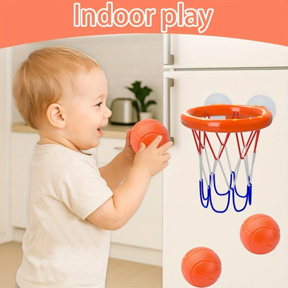 Mini Basketball Hoop For Kids Bath Tub, Fun Children's Bathing Toy, Holiday Gift For Little Kids