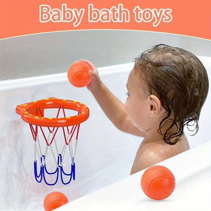 Mini Basketball Hoop For Kids Bath Tub, Fun Children's Bathing Toy, Holiday Gift For Little Kids