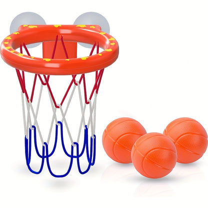 Mini Basketball Hoop For Kids Bath Tub, Fun Children's Bathing Toy, Holiday Gift For Little Kids