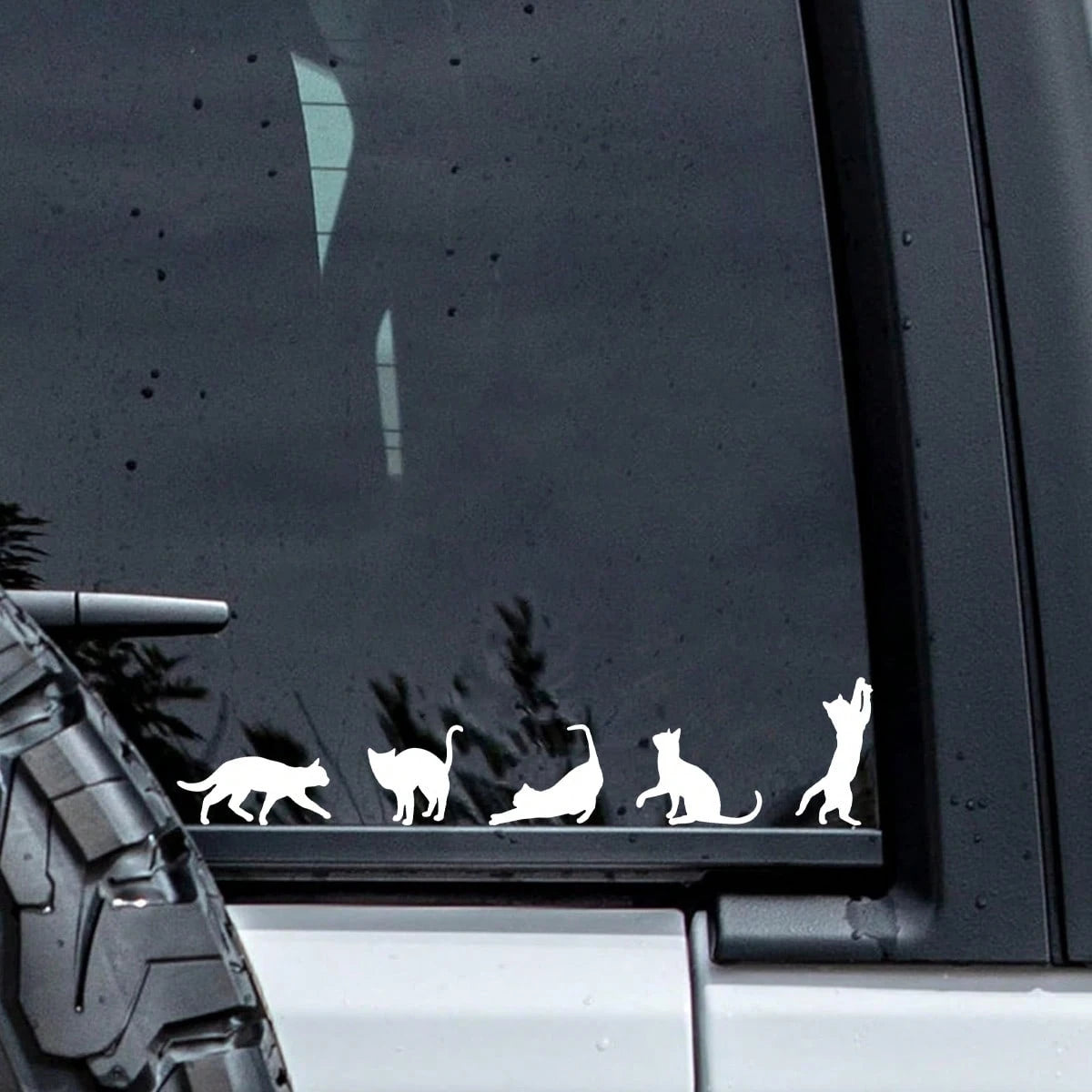 Mini Cat Sticker Set Of 5- Funny Kitten Sticker Sticker Car, 5pcs/Set Kitten Stickers, Kitten Decoration Stickers In Various Postures