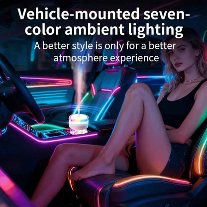 Mini Humidifier For Home And Car Use, USB Rechargeable, Portable Cool Mist Diffuser, 3 Spray Modes, 7-Color Changing LED Night Light, Silent Ultrasonic Humidifier, Perfect For Bedrooms, Living Rooms