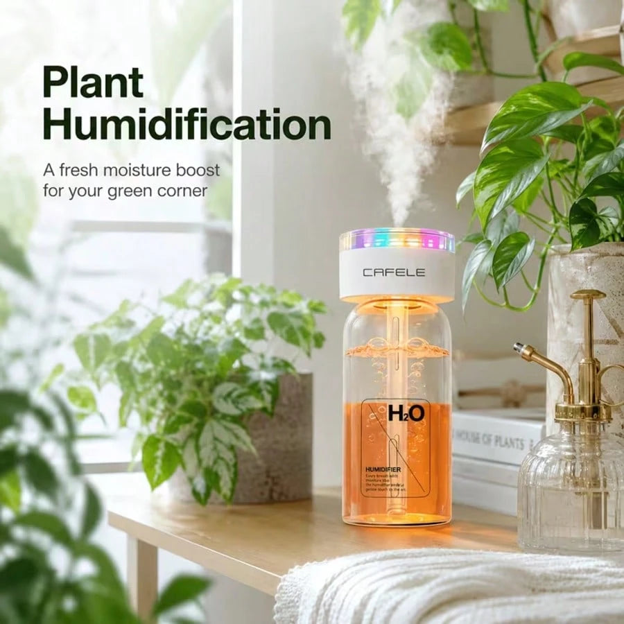 Mini Humidifier For Home And Car Use, USB Rechargeable, Portable Cool Mist Diffuser, 3 Spray Modes, 7-Color Changing LED Night Light, Silent Ultrasonic Humidifier, Perfect For Bedrooms, Living Rooms