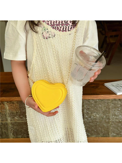 Mini Novelty Bag Heart Design PU Black Fashionable Valentines, Fashionable Heart Purse, Perfectly Match With Valentine Day Dress