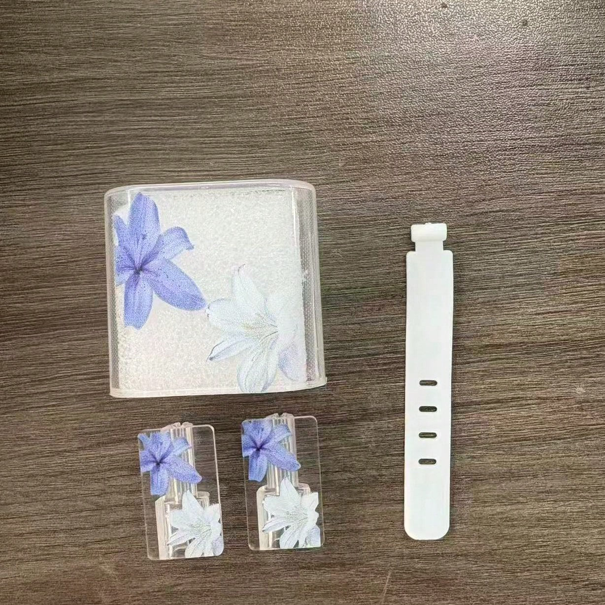 Minimalist Floral Apple Charger Bow Protective Case, Suitable For 20W 15 Charger Cable, 16 Pro Max Phone Data Cable, 13/14 Plus Protective Case, Anti-Bending And Anti-Cat Bite