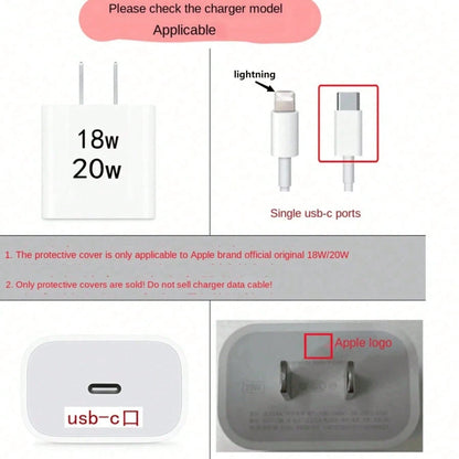 Minimalist Floral Apple Charger Bow Protective Case, Suitable For 20W 15 Charger Cable, 16 Pro Max Phone Data Cable, 13/14 Plus Protective Case, Anti-Bending And Anti-Cat Bite