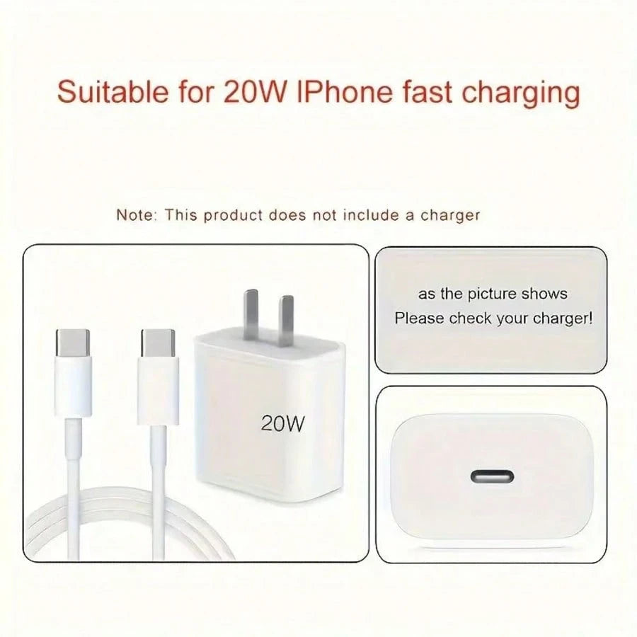 Minimalist Floral Charging Protector Case, Suitable For Apple 14/13/16/15 Series Fast Charging Adapter, 20W Charger Protector Case, Ideal Gift
