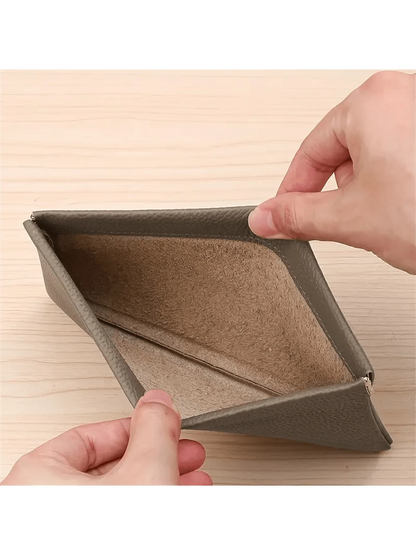 Minimalist PU Long Wallet With Self-Closing Function, Can Hold Passport, Driver's License, ID Card, Earphone Cables, Also Can Be Used As Cosmetic Bag, Wallet, Phone Pouch