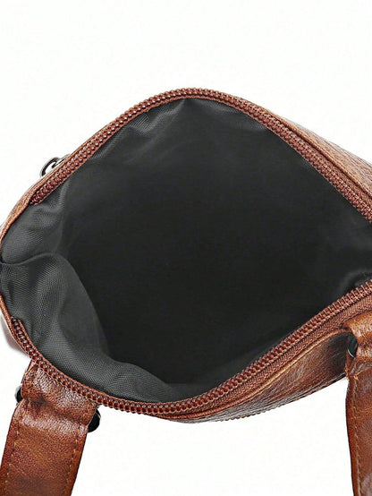 Minimalist Versatile Faux Leather Phone Bag, Fashionable Lightweight Shoulder Bag, Lightweight Fashion Mini Crossbody Bag