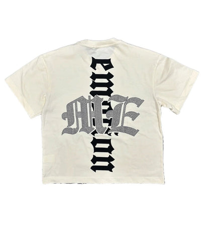 MIXED EMOTION-ME "BEACH RHINESTONE TEE"