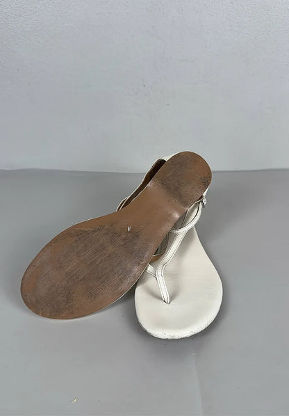 Mng-skinnsandaler NWOT