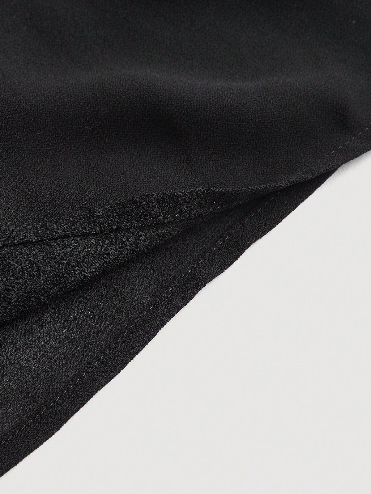 MOD Solid Frill Trim Ruffle Hem Skirt