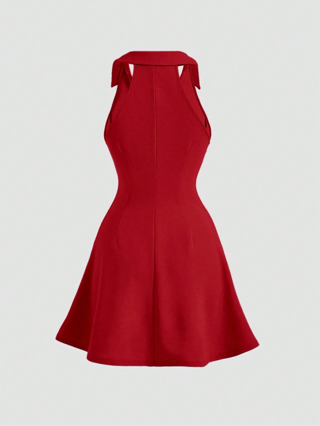 MOD Solid Halter Neck Dress