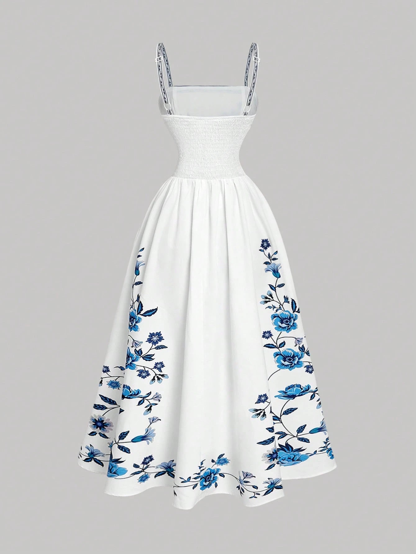 MOD Women's Elegant Floral Print Sleeveless Long Dress, Summer,Boho Clothes Women, Music Festival, Going Out