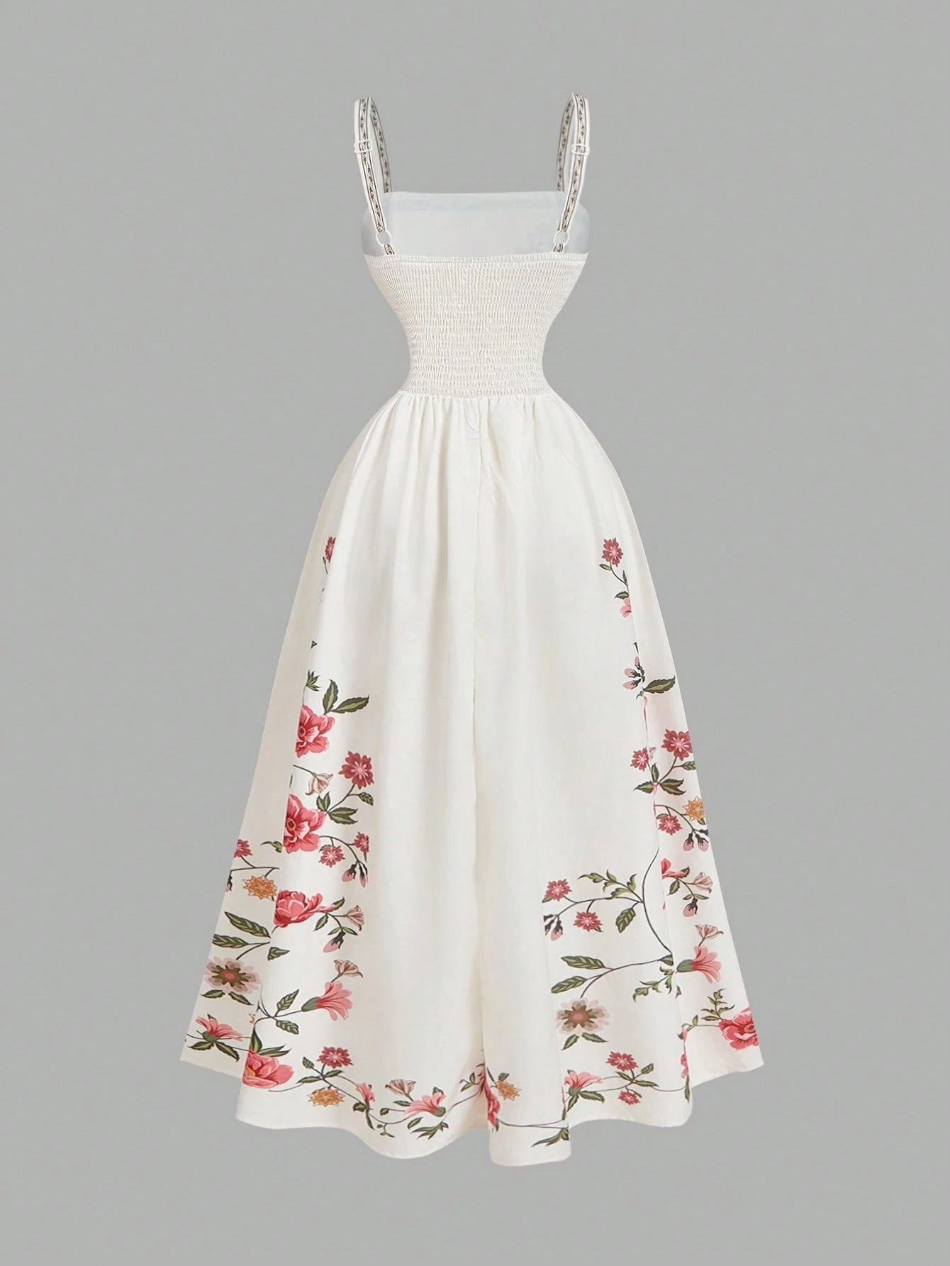 MOD Women's Elegant Floral Print Sleeveless Long Dress, Summer,Boho Clothes Women, Music Festival, Going Out