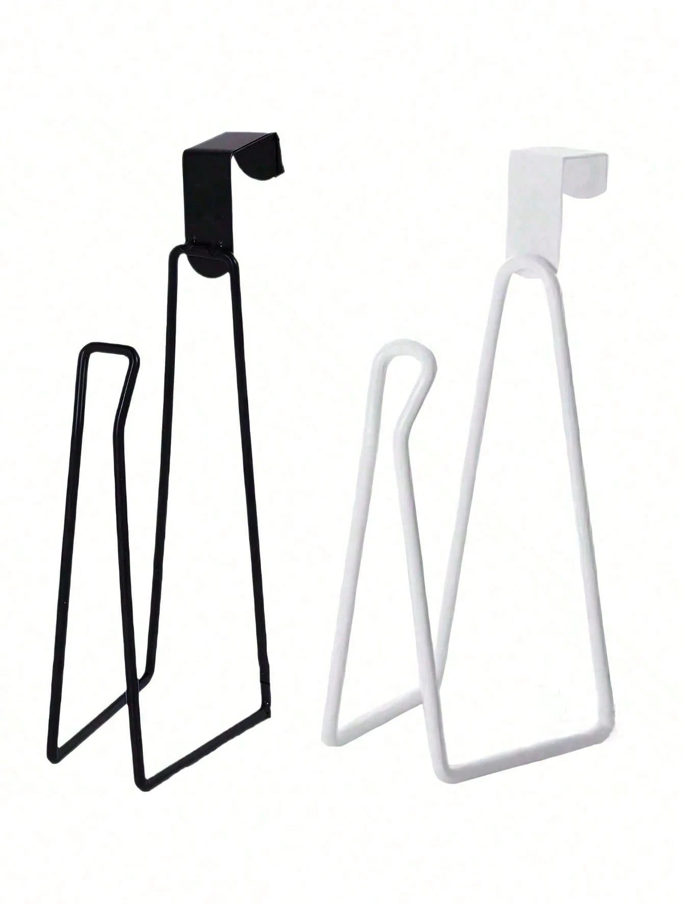 Modern Style Toilet Paper Holder- Durable Metal Hanging Toilet Paper Storage Rack- 3 Roll Capacity Bathroom Storage Shelf- Simple No-Installation Toilet Paper Holder