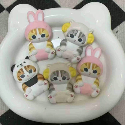 mofusand 1pc Animal Hooded Cat Blind Box, Random Cute Style, Desktop Decoration & Multi-Functional Holiday Gift. (Random Style)
