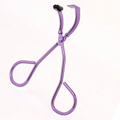 MONKIDS 1pc Mini Detailed Eyelash Curler, Curls Lower Lashes At Outer Corner, Segmented Frameless Curling Assistant, Small Purple Eyelash Curler, Fits Eye Shape Naturally, Compact & Portable Shaping T