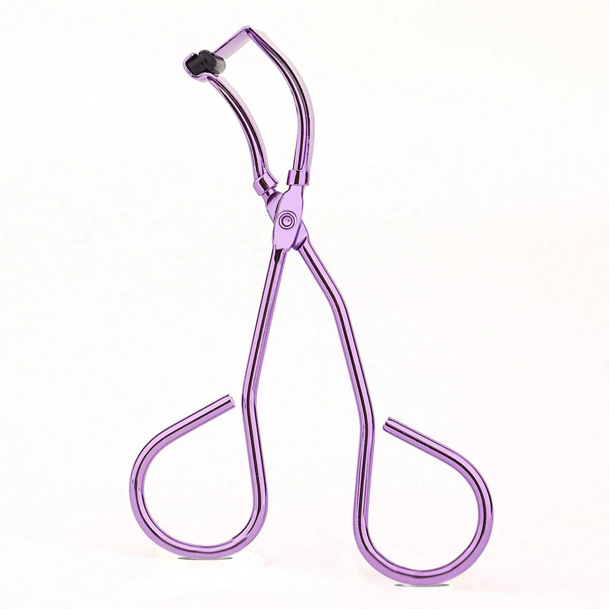 MONKIDS 1pc Mini Detailed Eyelash Curler, Curls Lower Lashes At Outer Corner, Segmented Frameless Curling Assistant, Small Purple Eyelash Curler, Fits Eye Shape Naturally, Compact & Portable Shaping T