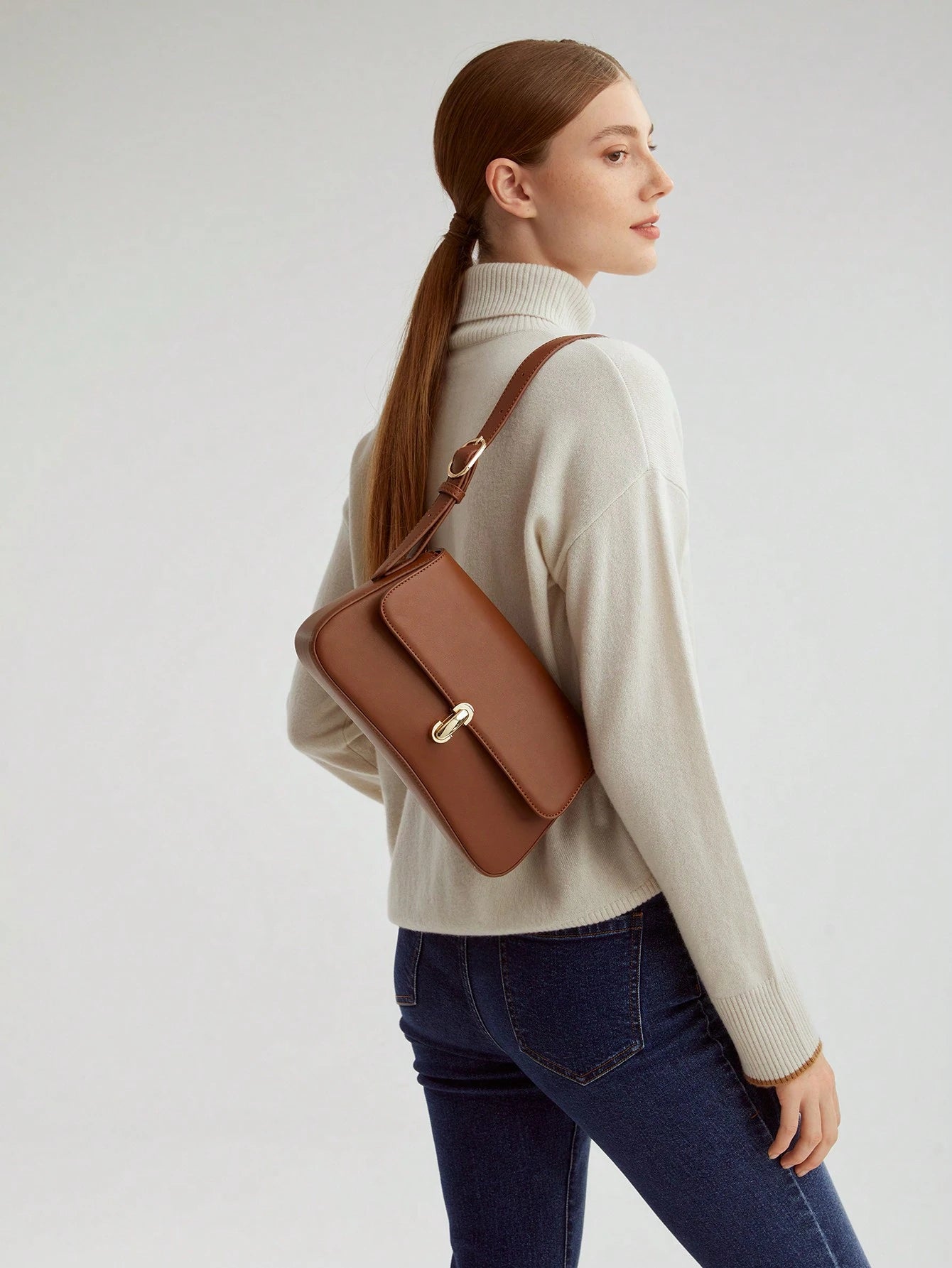 MOTF PREMIUM MINIMALIST CASUAL SHOULDER BAG, COMMUTE, BUSINESS CASUAL WOMAN BAG PERFECT FOR OFFICE BUSINESS AND WORK