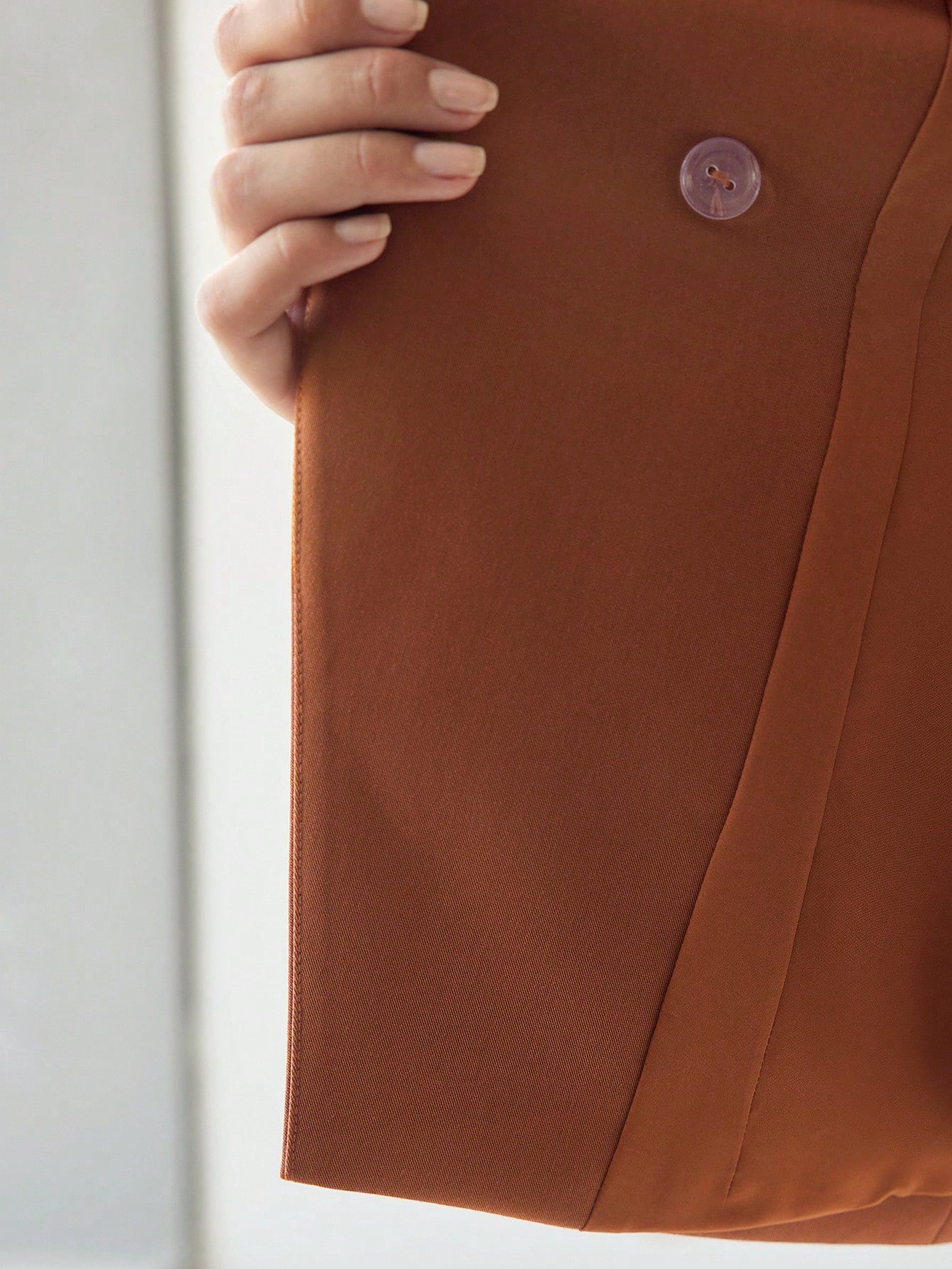 MOTF PREMIUM SOLID FLAP DETAIL BUCKLE BELTED MIDI DRESS