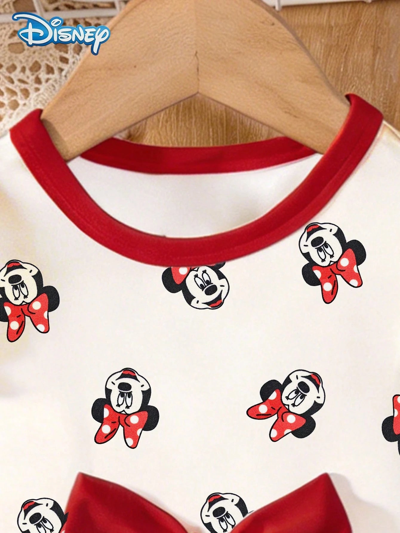 Mother-Daughter Matching Girls Dress, Summer Baby Girls Clothes, Disney Sweet Princess Style, A-Line Cap Sleeve Minnie Mouse Graphic Dress, Casual Daily, Travel, Vacation, Party, Gathering Outfit, Sui