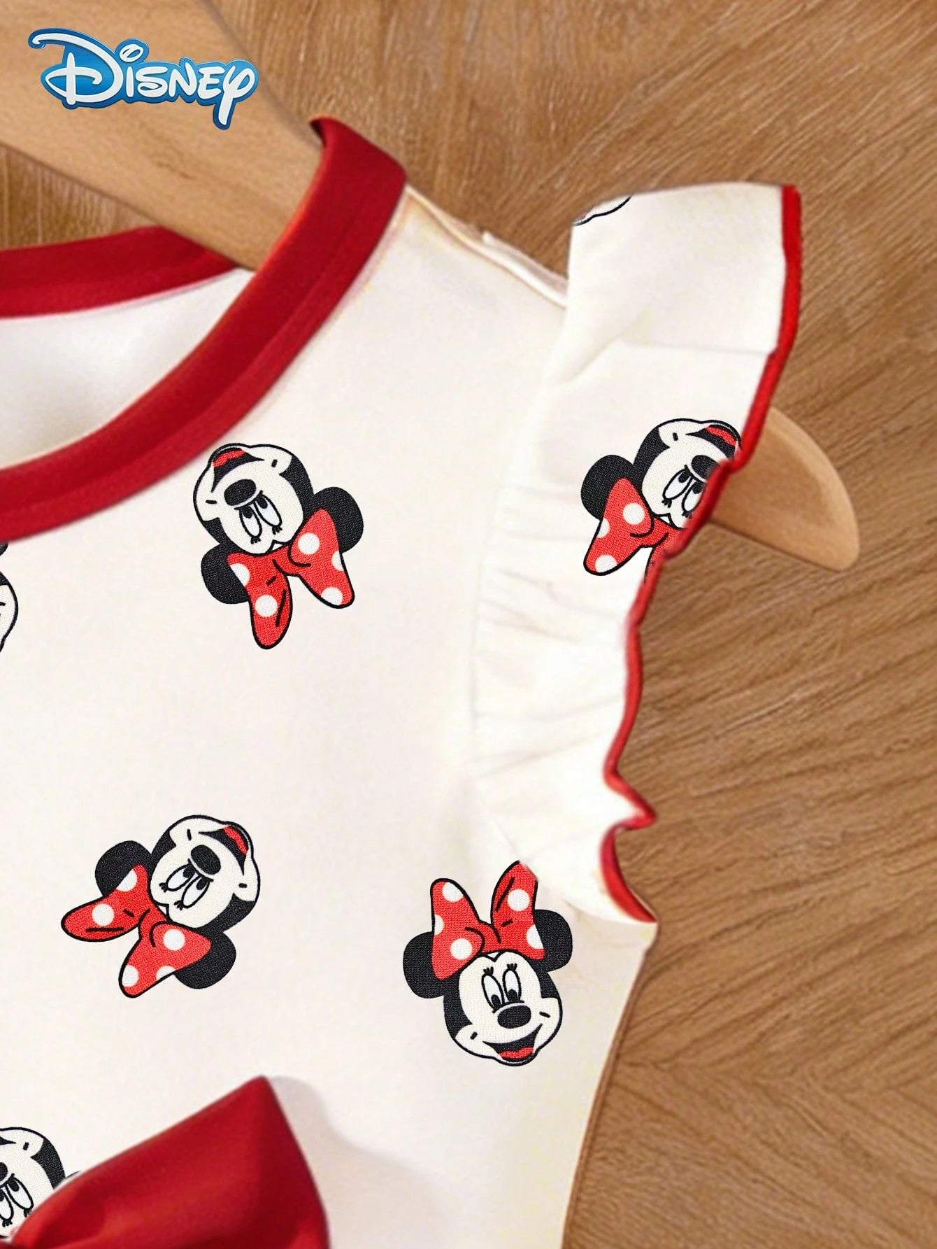 Mother-Daughter Matching Girls Dress, Summer Baby Girls Clothes, Disney Sweet Princess Style, A-Line Cap Sleeve Minnie Mouse Graphic Dress, Casual Daily, Travel, Vacation, Party, Gathering Outfit, Sui