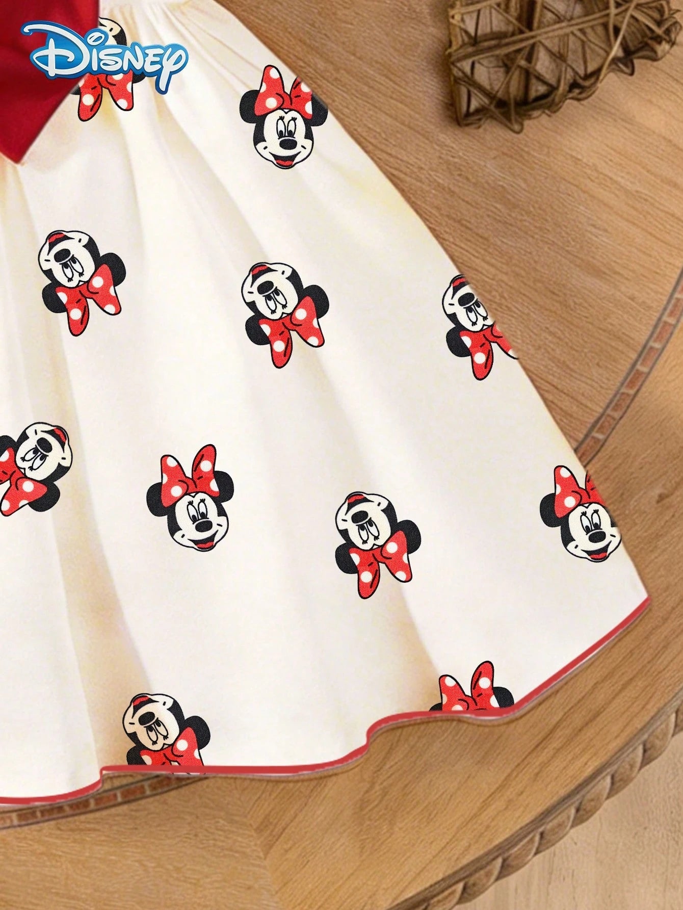 Mother-Daughter Matching Girls Dress, Summer Baby Girls Clothes, Disney Sweet Princess Style, A-Line Cap Sleeve Minnie Mouse Graphic Dress, Casual Daily, Travel, Vacation, Party, Gathering Outfit, Sui