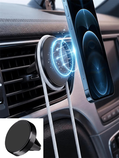 Multifunctional Car Phone Holder, 360° Rotating Rearview Mirror Panel Phone Mount, Stable Anti-Shake, Easy Installation, Hands-Free, Ensures Driving Safety, Suitable For Car Air Vents, Fits Phone And