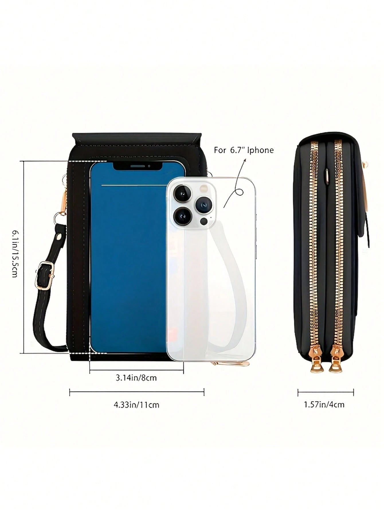 Multifunctional Touchscreen Phone Wallet, Suitable For Daily Commute And Travel, Perfect Gift. Women's Handbag And Wallet- Teacher Appreciation Gift