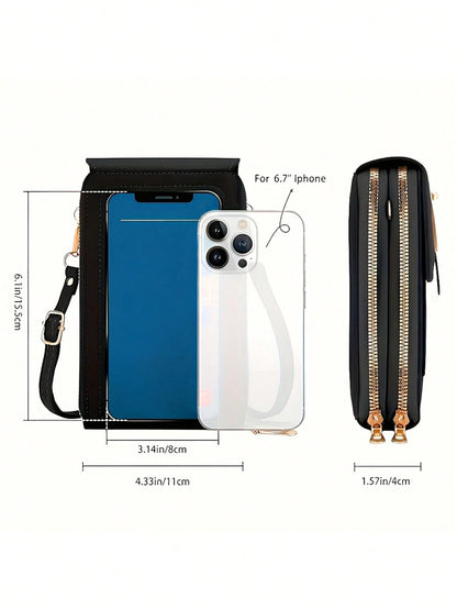 Multifunctional Touchscreen Phone Wallet, Suitable For Daily Commute And Travel, Perfect Gift. Women's Handbag And Wallet- Teacher Appreciation Gift