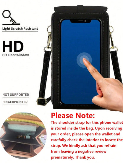 Multifunctional Touchscreen Phone Wallet, Suitable For Daily Commute And Travel, Perfect Gift. Women's Handbag And Wallet- Teacher Appreciation Gift