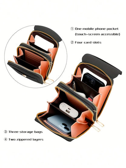Multifunctional Touchscreen Phone Wallet, Suitable For Daily Commute And Travel, Perfect Gift. Women's Handbag And Wallet- Teacher Appreciation Gift