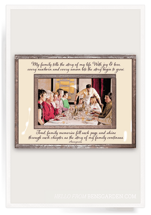 My Family Tells The Story Of My Life Copper & Glass Photo Frame - Ben's Garden