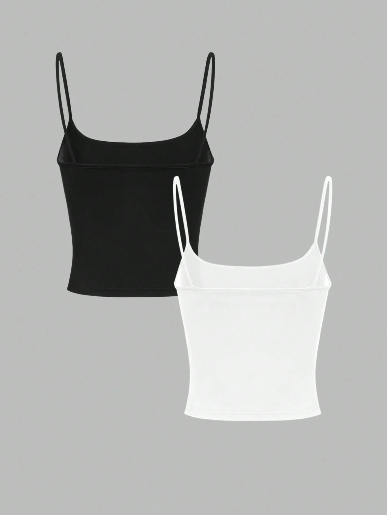 MYSTAURA Women's Solid Color Pleated Fitted Camisole