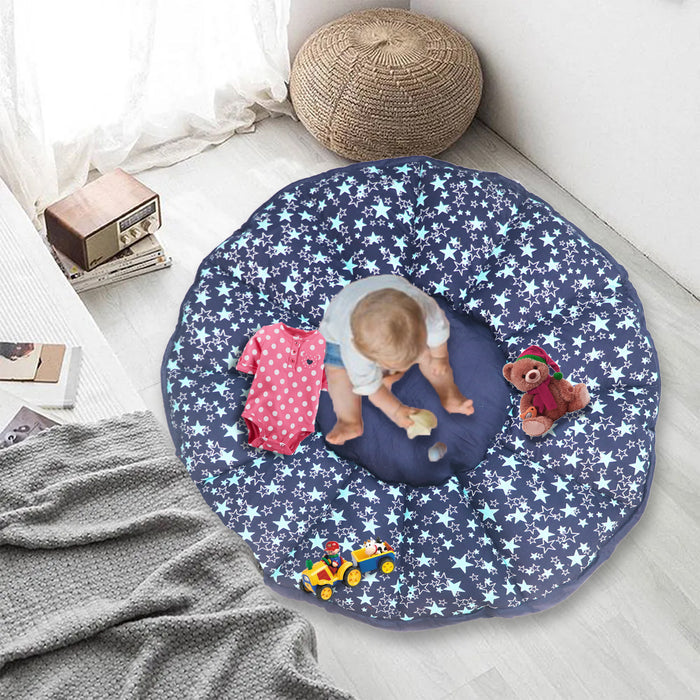 Navy Star Baby Play Mat Cum Storage Bag