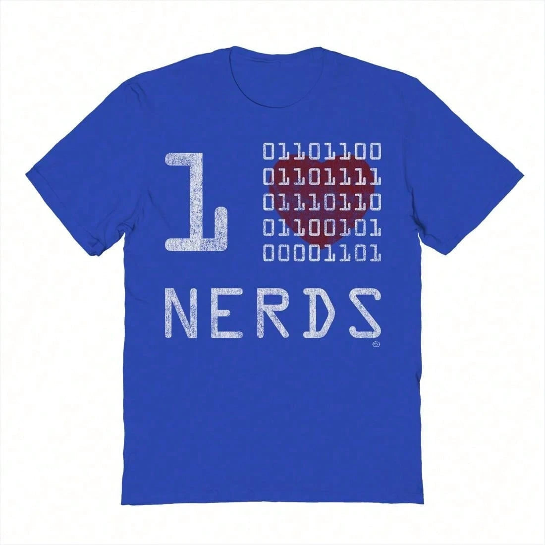 Nearly There Binary Nerds Mens School Science Unisex Graphic Cotton Short-Sleeve T-Shirt