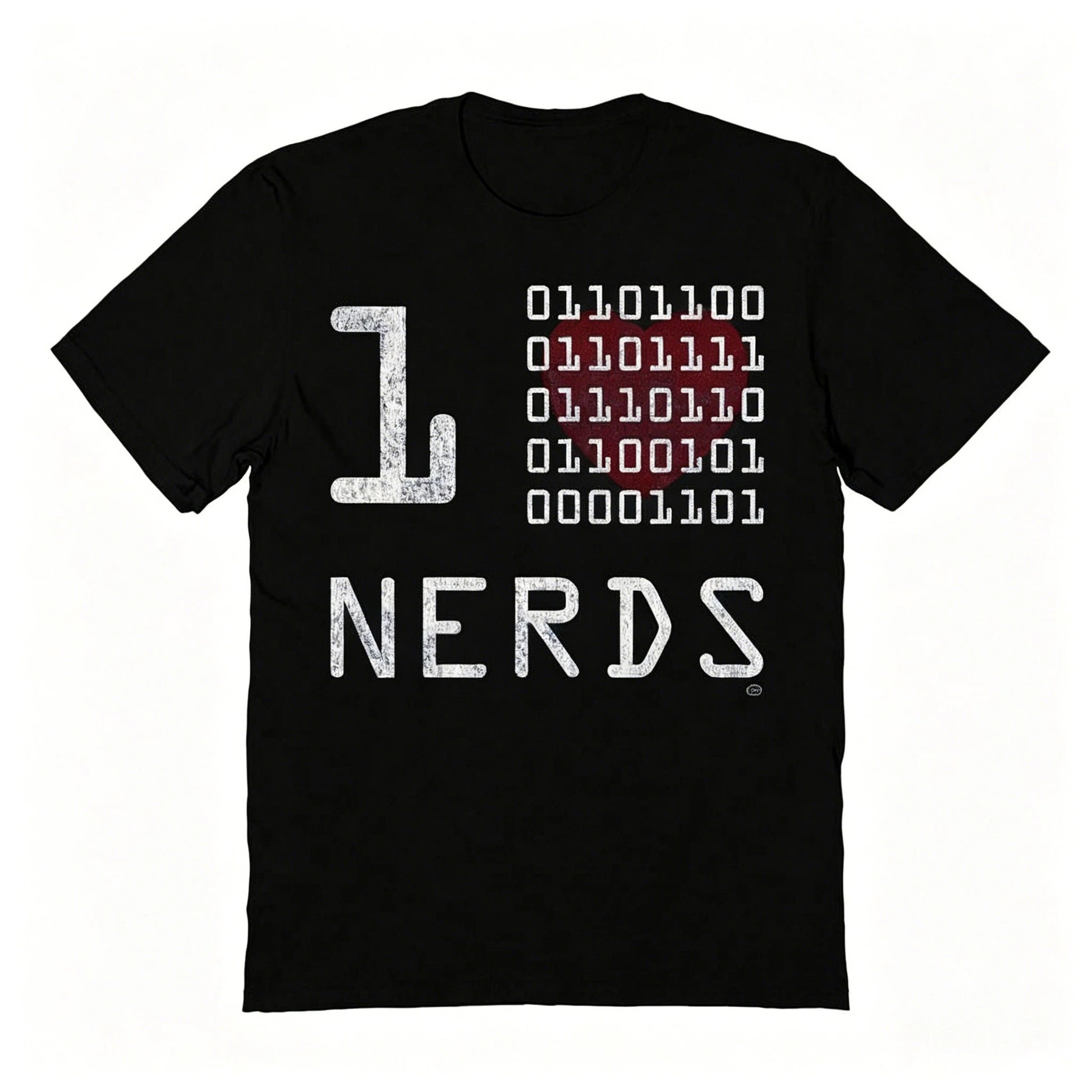 Nearly There Binary Nerds Mens School Science Unisex Graphic Cotton Short-Sleeve T-Shirt