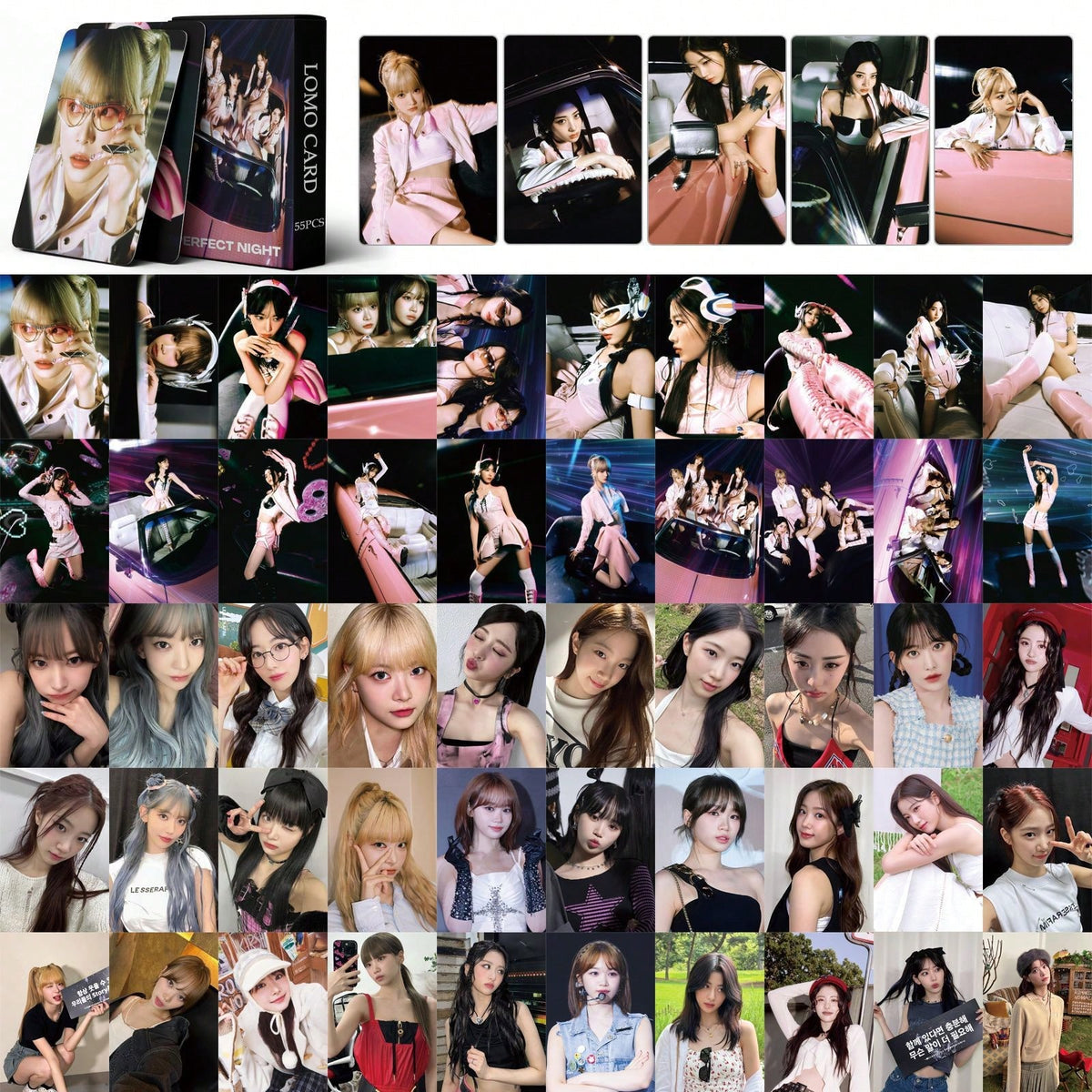 New 55pcs L-Card Perfect Night K-POP LOMO Photocards, Collectible Cards For Card Album, Wallet, Backpack, Decorative Display, Desk Ornament, Gift For Friends, Bookmark, Fan Merchandise, Valentine's Da