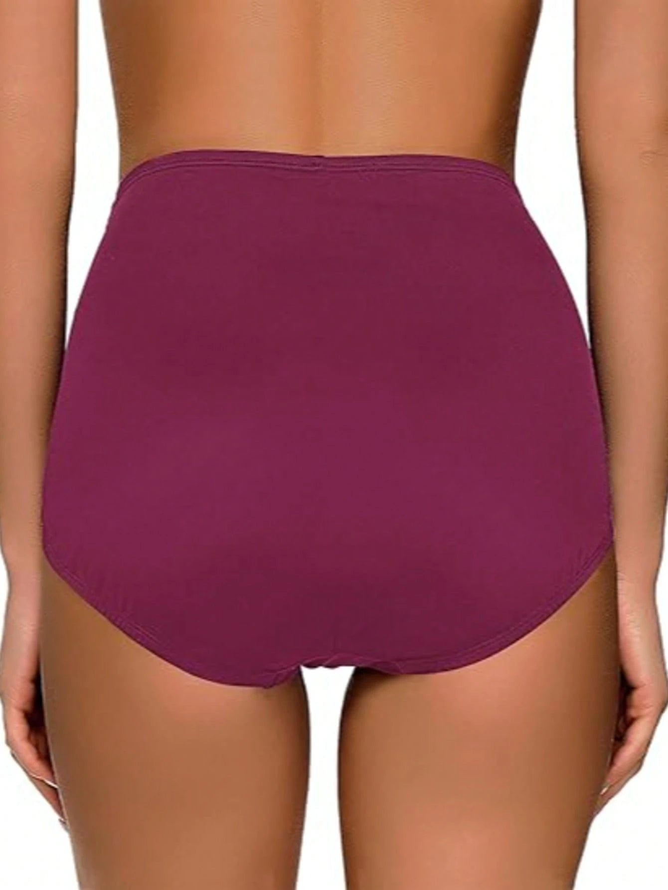 New Arrival High Waist Women Bikini Bottom, Solid Color Sexy Lifting Slim Modest Swim Trunks, Summer Beach Vacation Casual Black