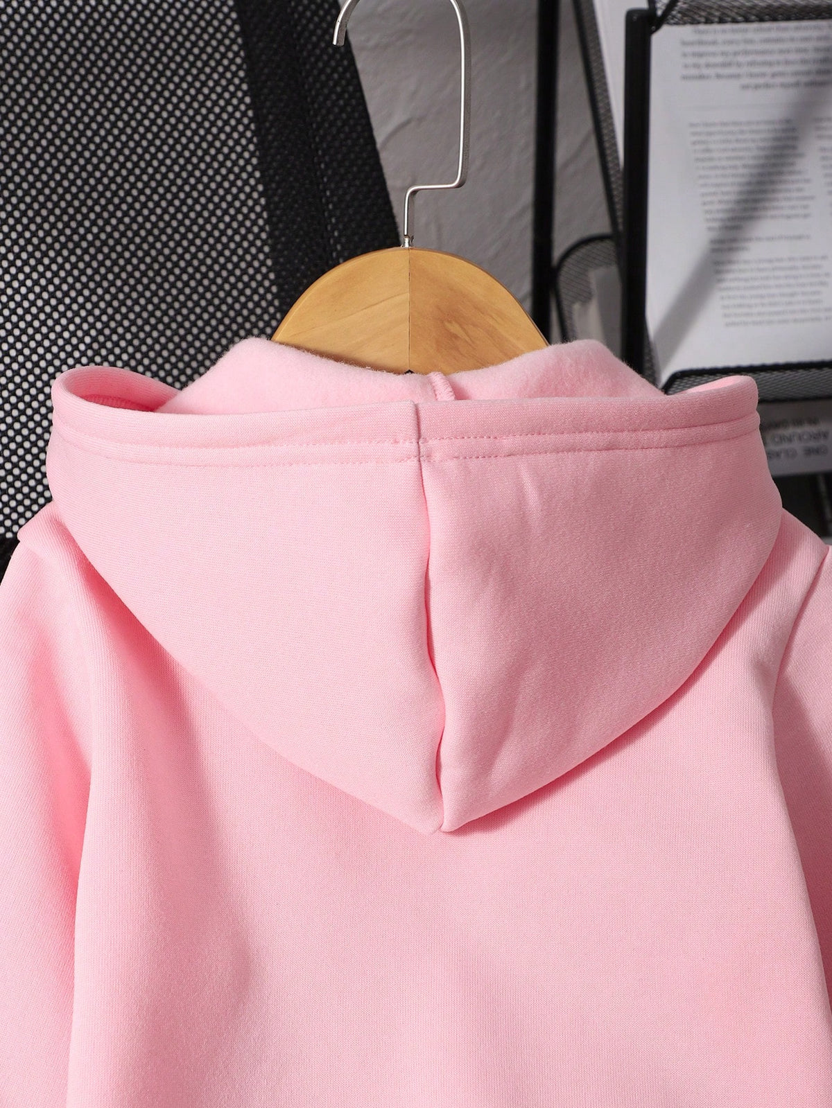 New Autumn/Winter Young Girl Jacket Coat With Zipper Hooded Sweatshirt, Bow Print Versatile Top Outerwear