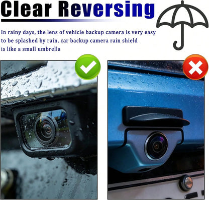 New Car Backup Camera Rain Shield,Self-Adhesive Car Reverse Camera Rain Cover With Extended Protection Design,Silicone Cars Rear View Backup Cameras Cover Cars Exterior Accessories
