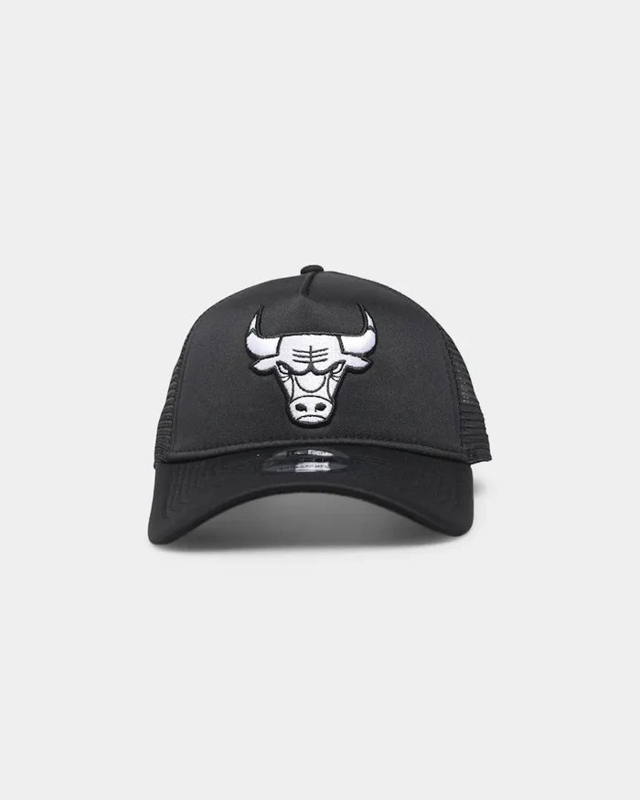 NEW ERA-Chicago Bulls 'Monochrome' Foam Front 9FORTY A-Frame Trucker Snapback-60530600