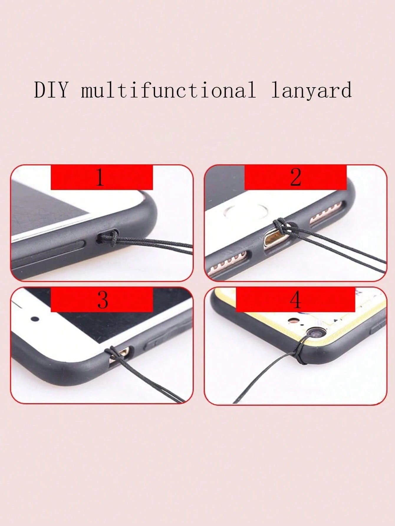 New High-End Textured Thick Anti-Drop Lip Print Phone Case With Detachable Leather Heart-Shaped Wrist Strap DIY Phone Charm, Tassel Pendant, Short Wristlet,International Version, Not The Domestic Vers